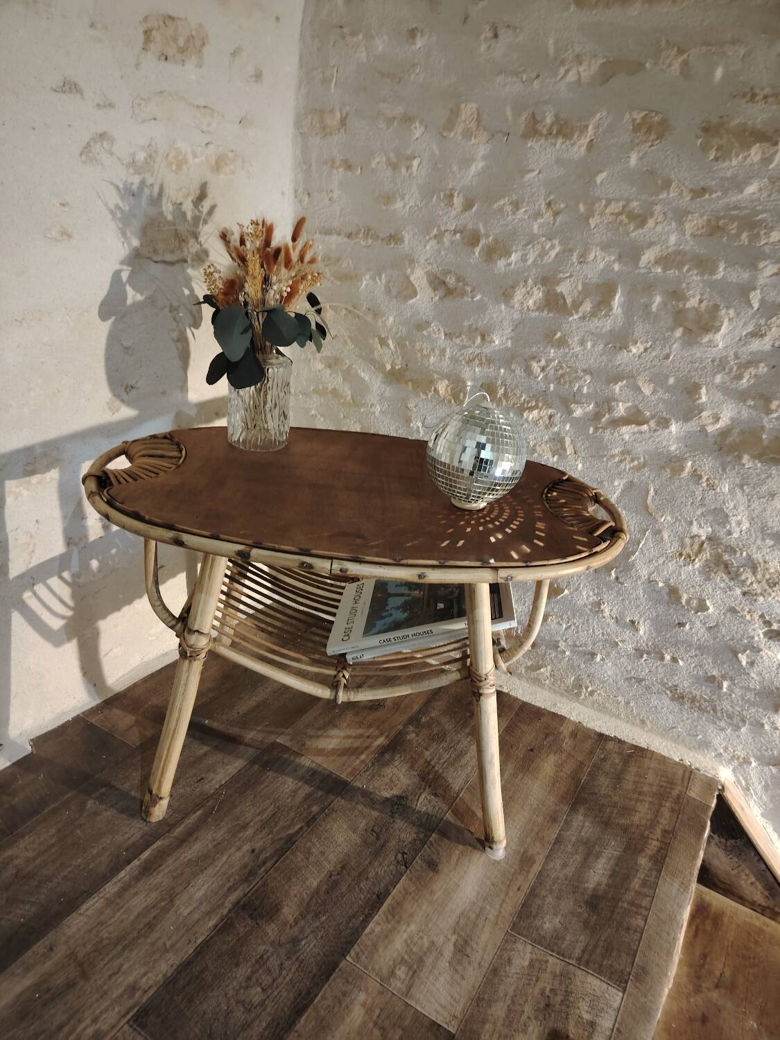 “Lemon” rattan coffee table