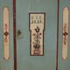 Antique German wedding armoire, hand-painted, 1818.