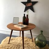 Vintage coffee table compass feet