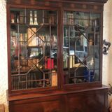 Mahogany showcase bookcase
