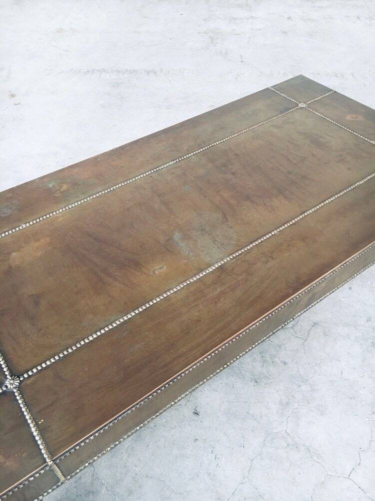 Brass coffee table, France, 1960s