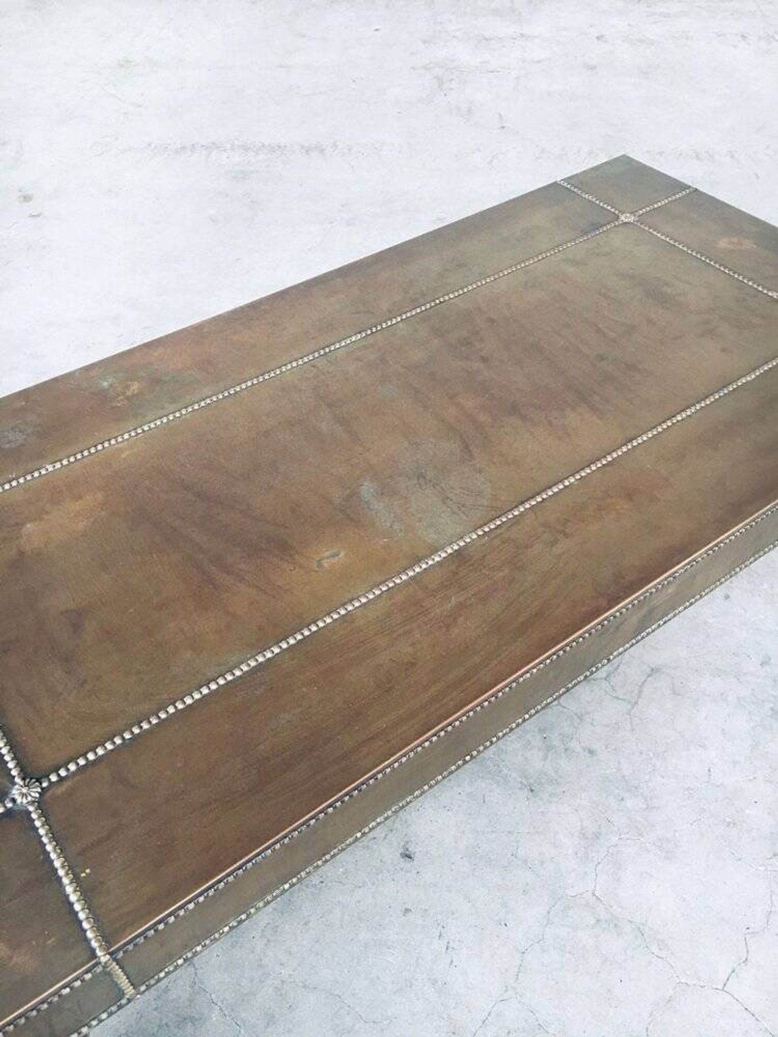 Brass Coffee Table, France, 1960s