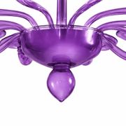Italian Contemporary Violet Murano Style Glass Chandelier