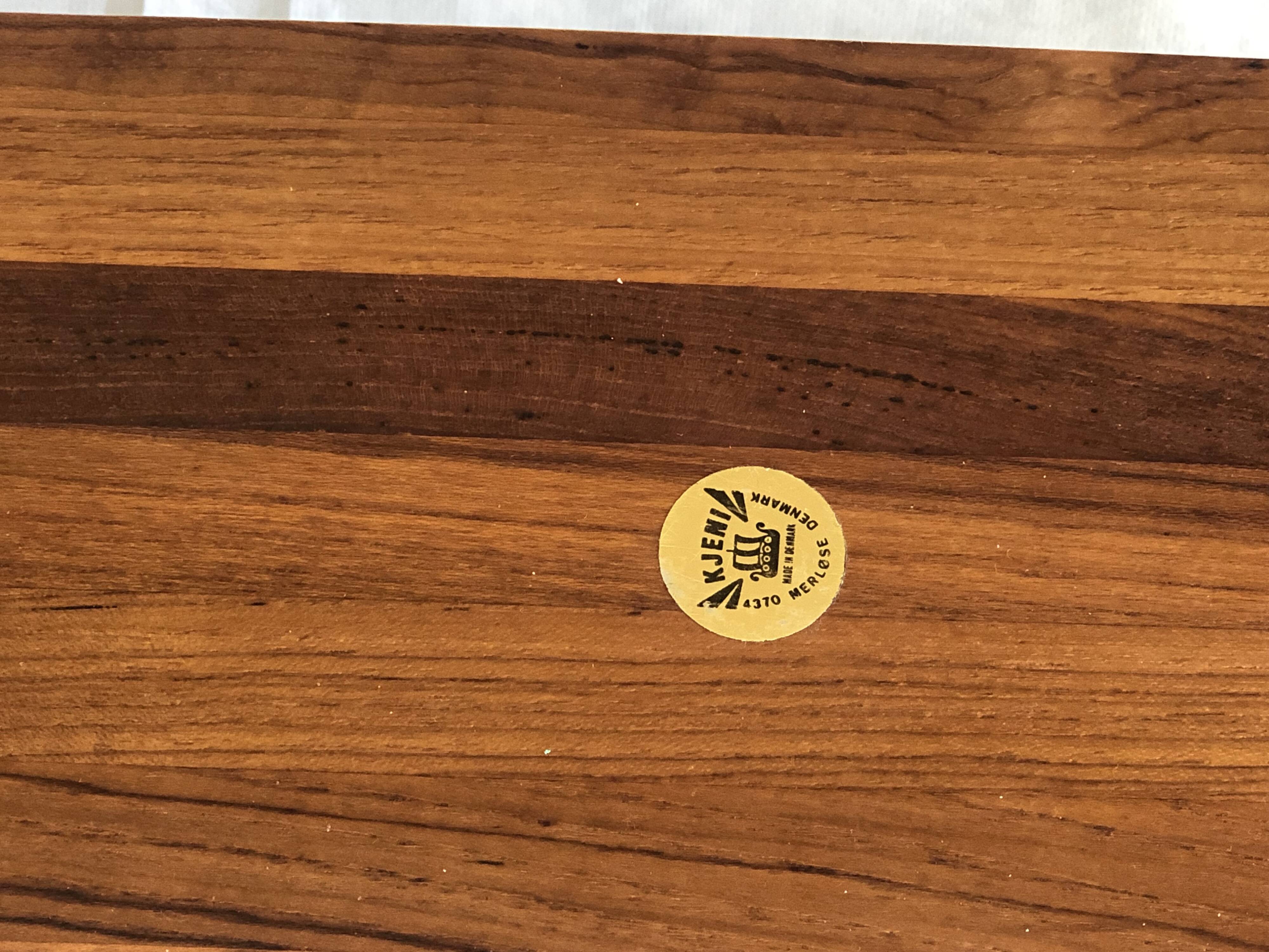 plateau en teck vintage , design scandinave