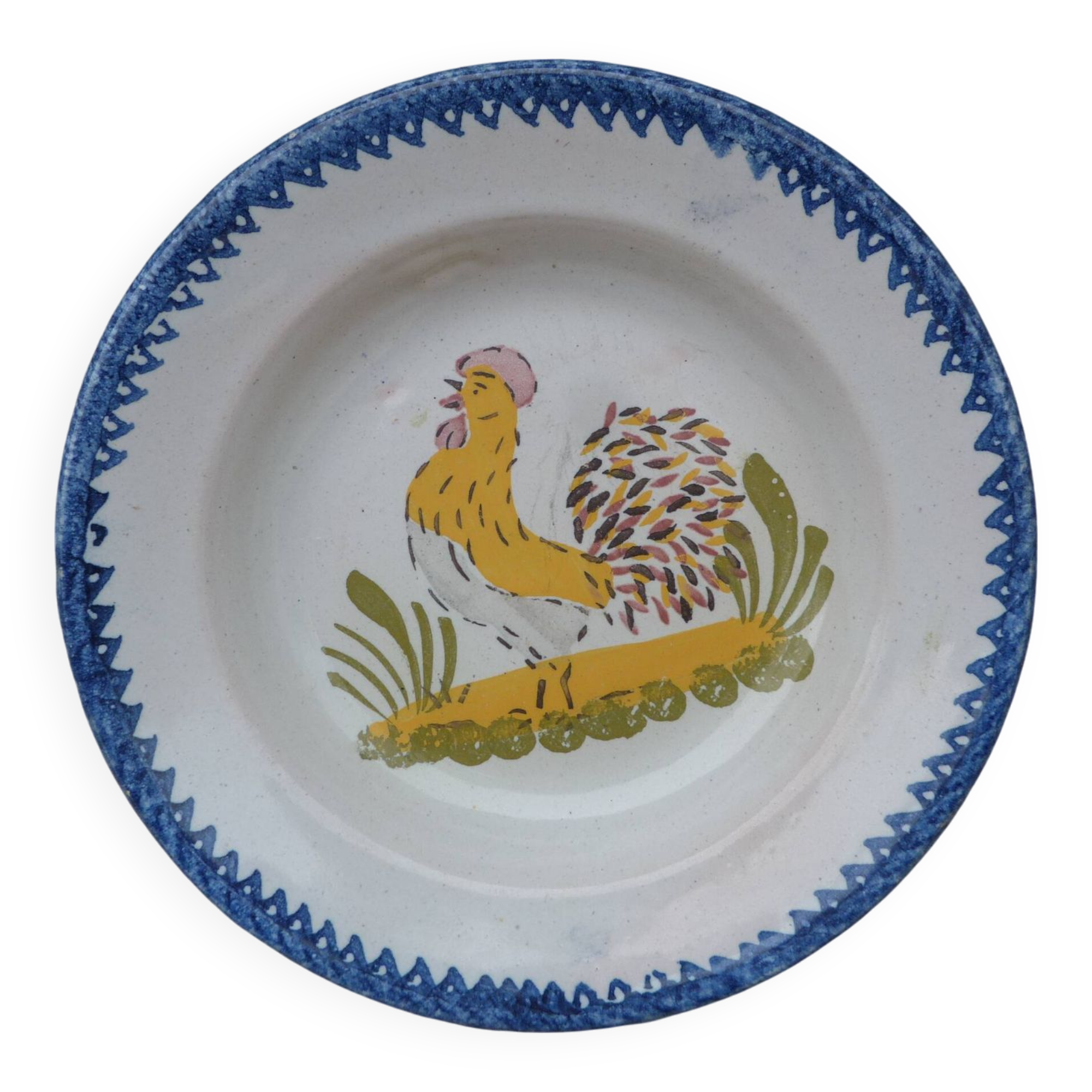 Old ceramic soup plate Charolles Auvergne