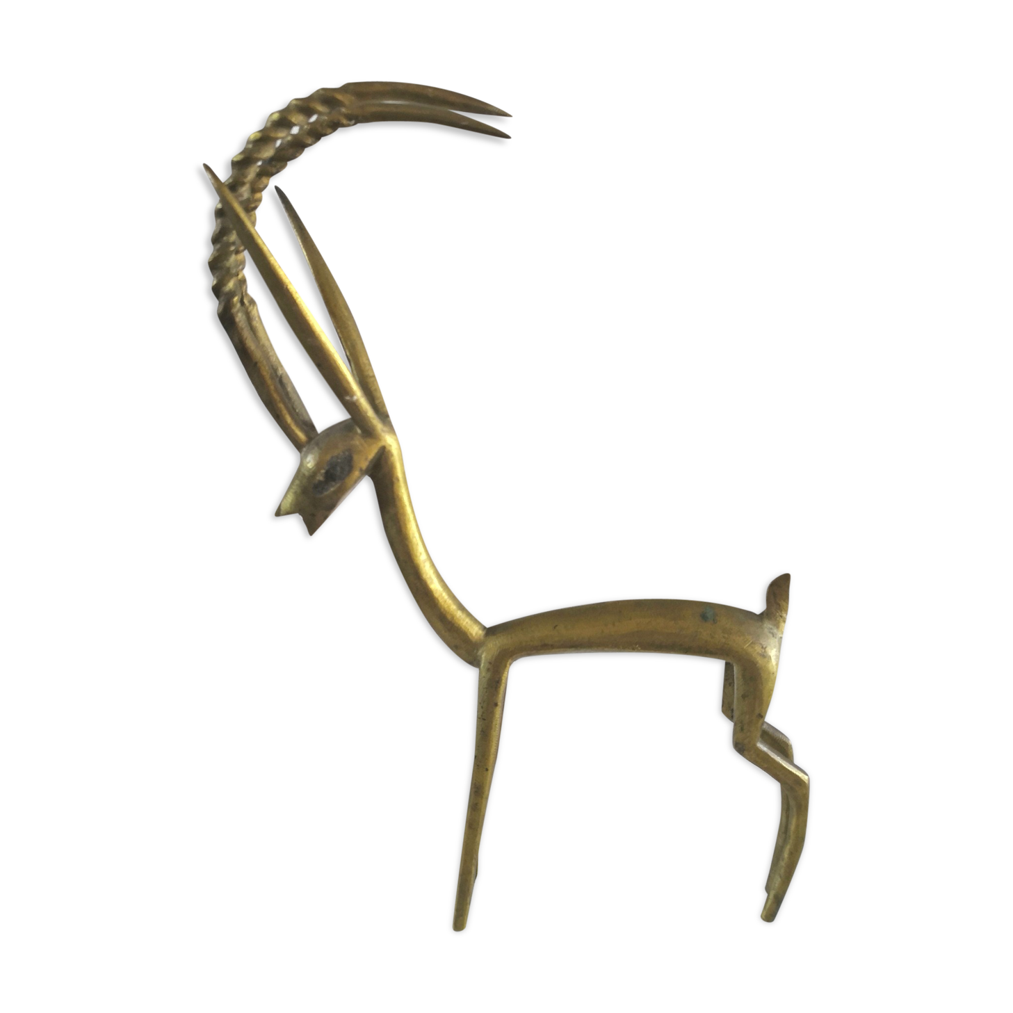 Vintage bronze antelope