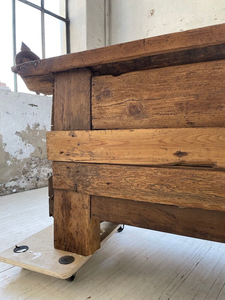 Established former brutalist console oak pine