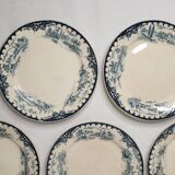 5 flat plates Terre de fer