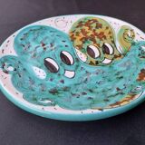 Ceramic art plate signed CORRAO