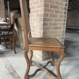 Suite de 6 chaises style Louis XIV en cannage