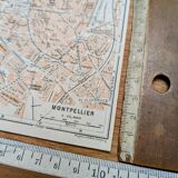 Imprimée en 1906, carte de Montpellier, Hérault.
