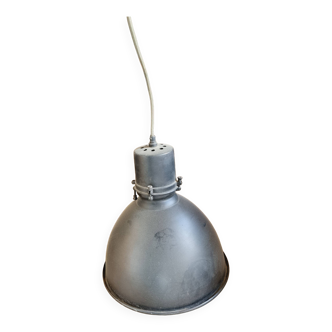 XL black enamelled metal pendant light