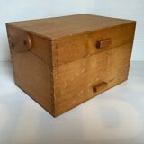 Wooden storage box dovetail mounting
