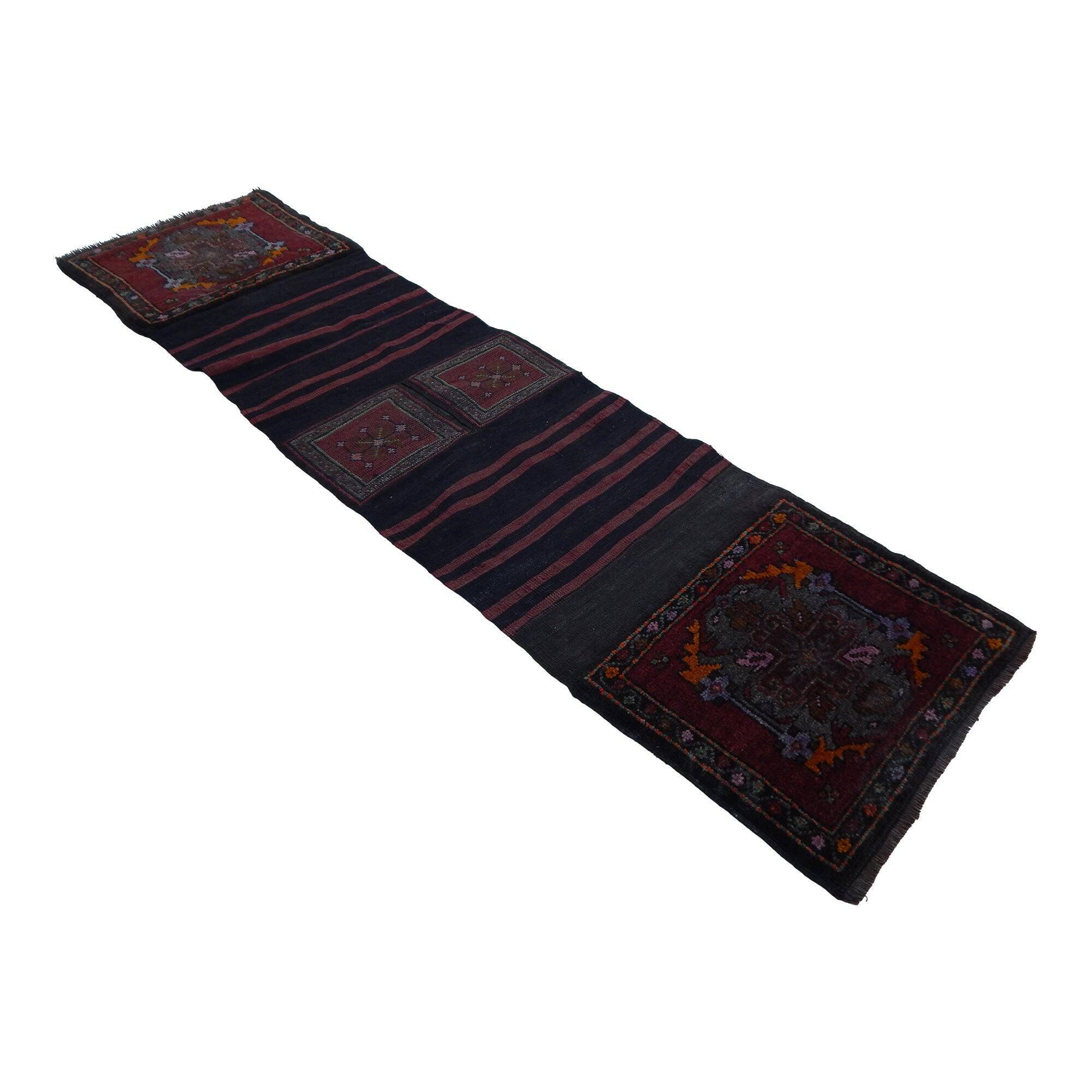 Vintage Turkish hallway rug 49x180 cm