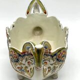Desvres Earthenware Planter with Polychrome Decoration called "Rouen"