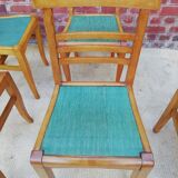 Chairs formica and wood 1950 circa