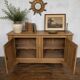 Buffet ancien en chêne massif sculpté – 180 x 48 x 100 cm