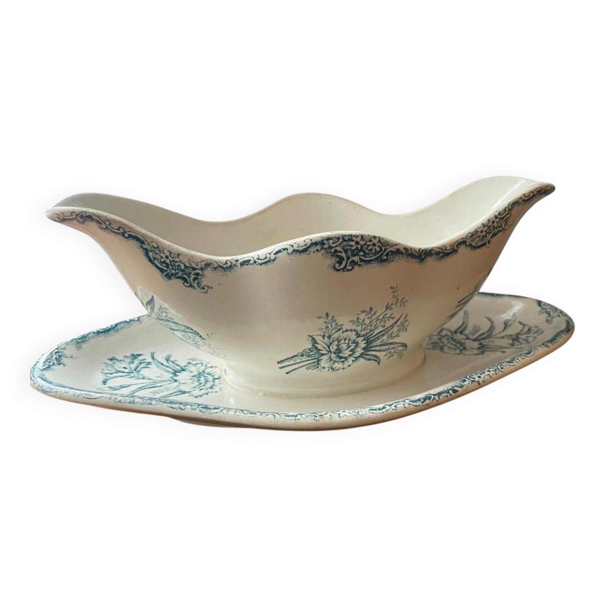 Clairefontaine ironstone gravy boat