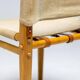 Occasional chair in ash and canvas Zanotta - Italian Mid-Century Modern, Functional Vintage