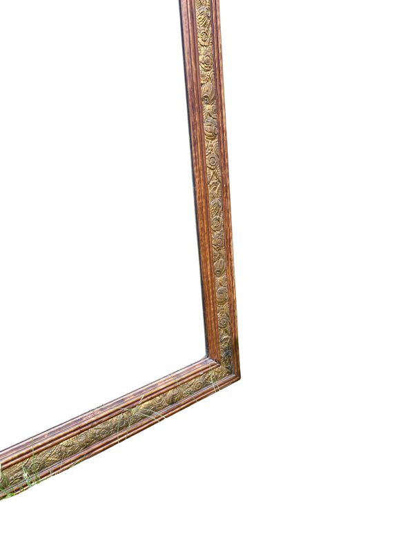 Miroir en bois doré, style Transition Louis XVI, Art Nouveau