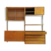1960s Poul Cadovius Teak Shelving Wall Unit System Mid Century Vintage Danish