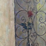 Painting 1966 "A woman at her window"