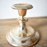 Silver candle holder