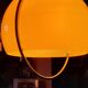 Arco telescopic design floor lamp from the 70s, marble base, chrome rod, plastic lampshade