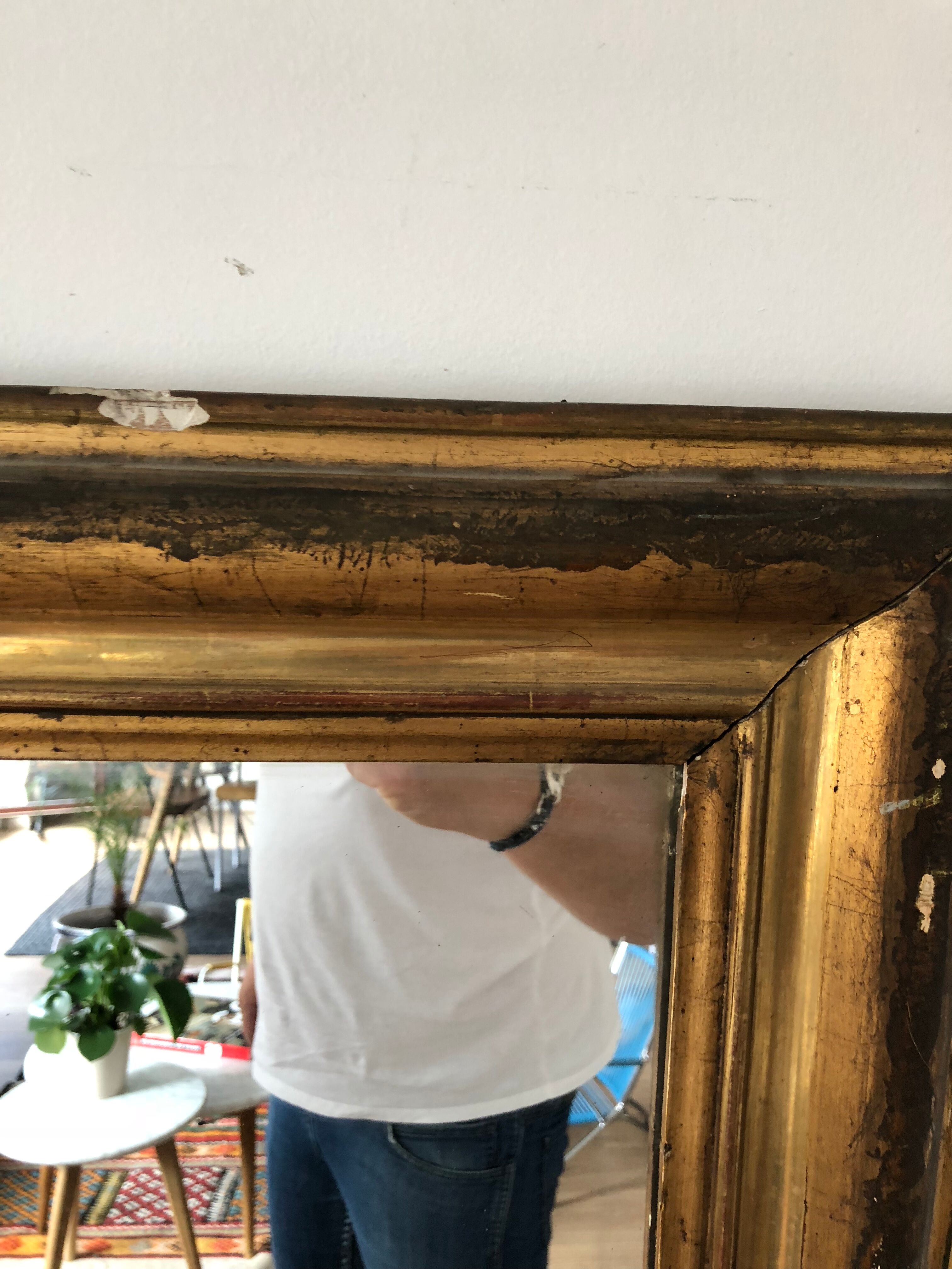 Old mirror fireplace trumeau xl 104,5x145,5cm