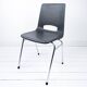 Chaise vintage Mid-Century coque plastique et piètement tubulaire
