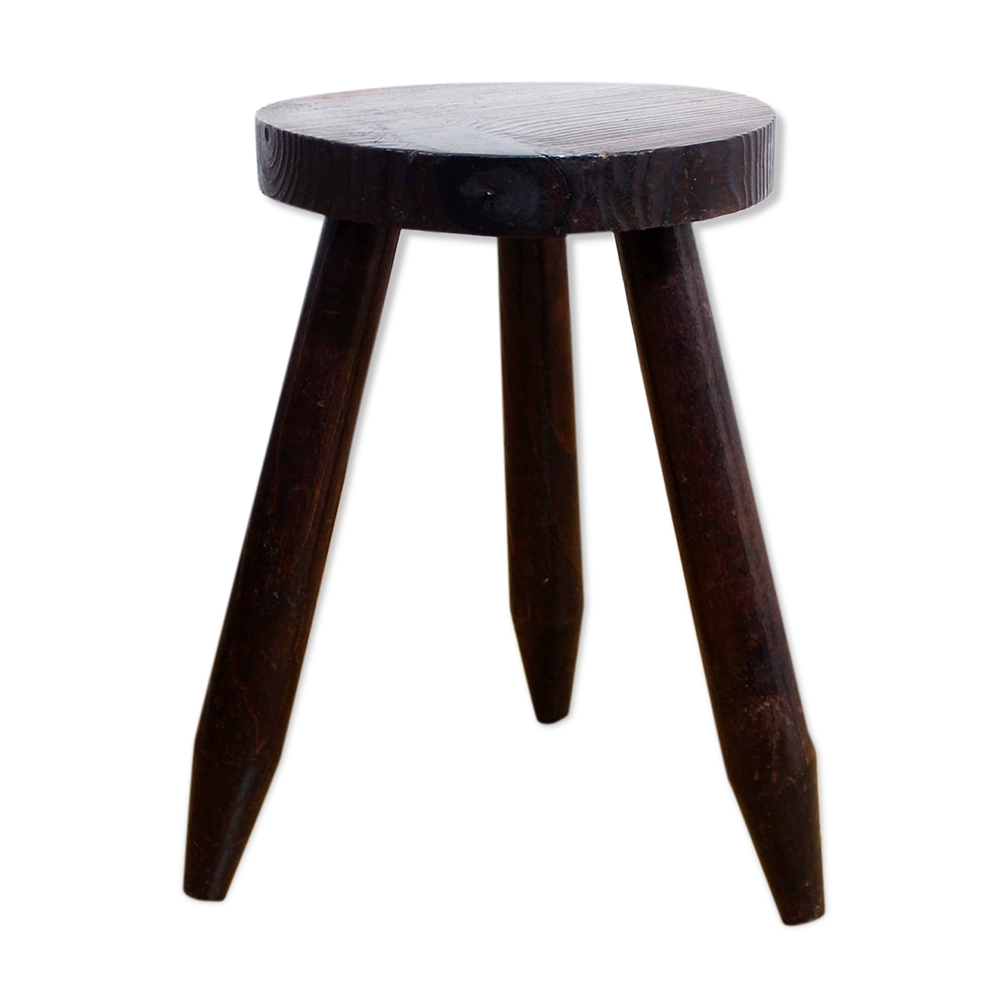 Old solid wood stool