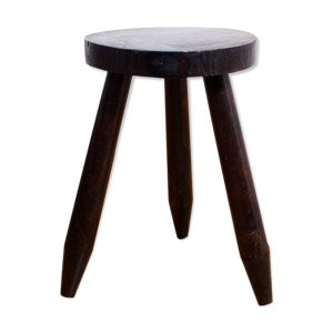 Ancien tabouret en bois