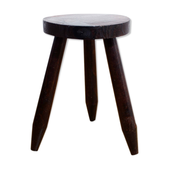 Old solid wood stool