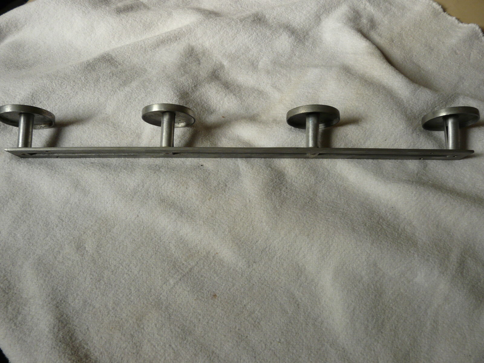 Coat 4 door hooks aluminium of the 1950s art deco