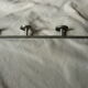 Coat 4 door hooks aluminium of the 1950s art deco