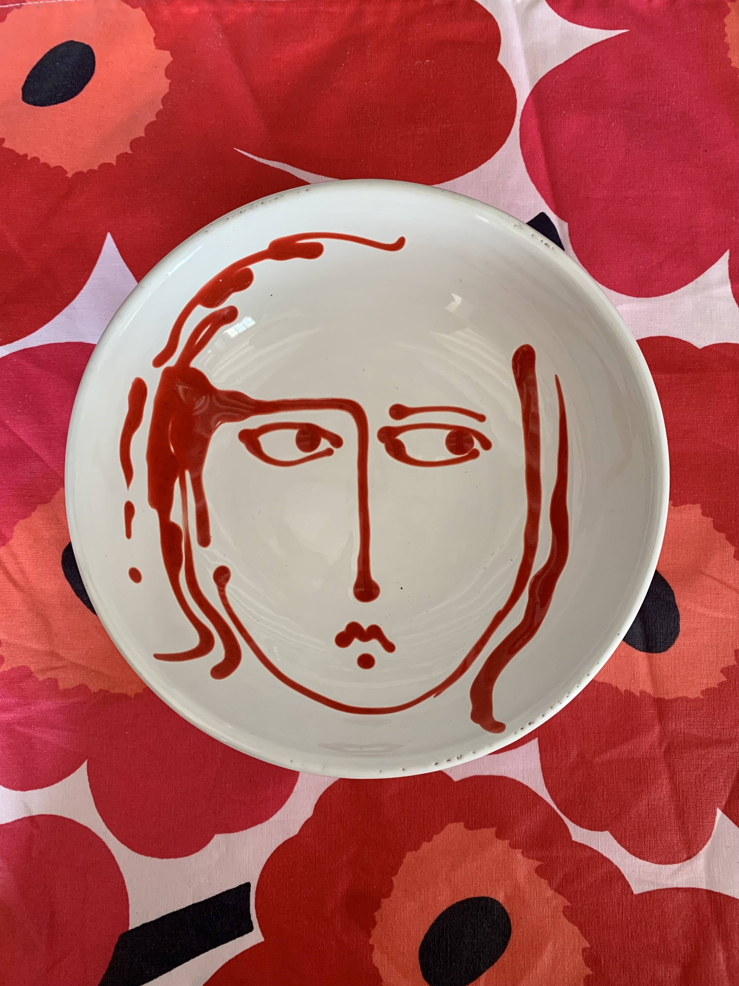 Salad bowl or deep dish, handmade. Nicola Fasano.