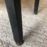 Vintage modular chest of drawers in teak and grey skaï, circa 60's