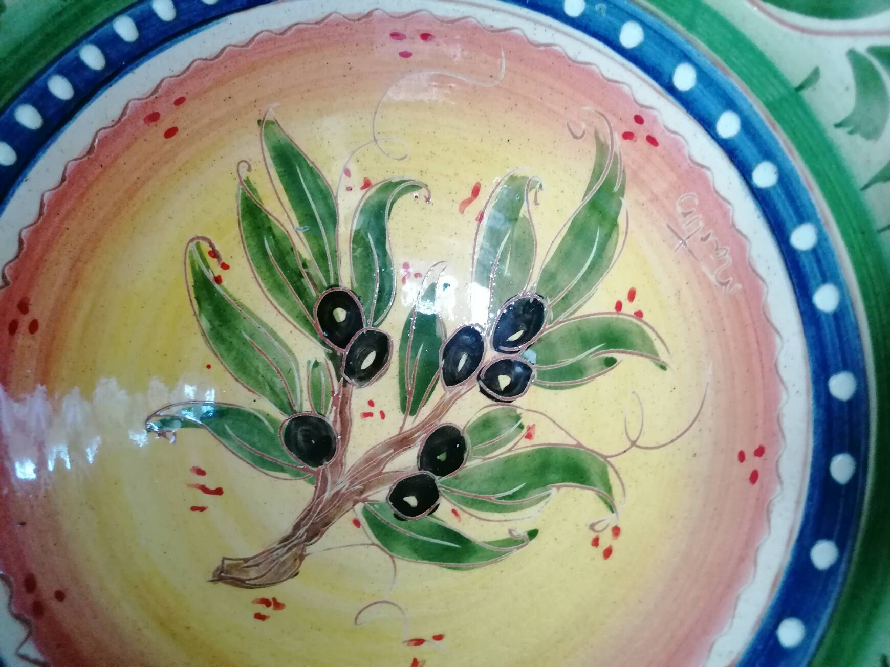 Ibiza earthenware salad bowl - Olivier