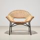 Rattan Lounge Chair by P.J. Muntendam for Gebr. Jonkers Netherlands 1954
