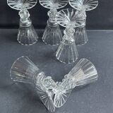 6 verres Daum service Florentin, fin XIXème