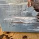 Beautiful oil painting on canvas Marine Signed Bonnett