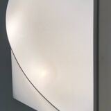 Square wall light with white fabric diffuser, Italy 70s