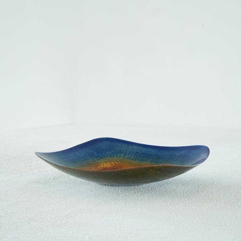 Enamelled bowl by Franco Bastianelli for Laurana Pesaro, 1960s.