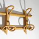 Wall coat rack in rattan and woven wicker, 1960s.