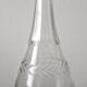 Antique crystal carafe engraved with a laurel leaf frieze
