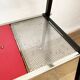 Glass and metal serving trolley, 1960s