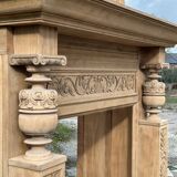 Old oak fireplace
