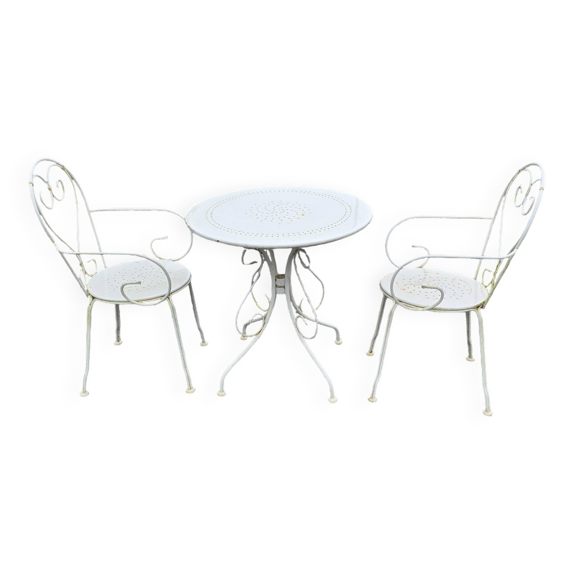 Wrought iron garden furniture