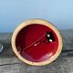 Burgundy ceramic lamp