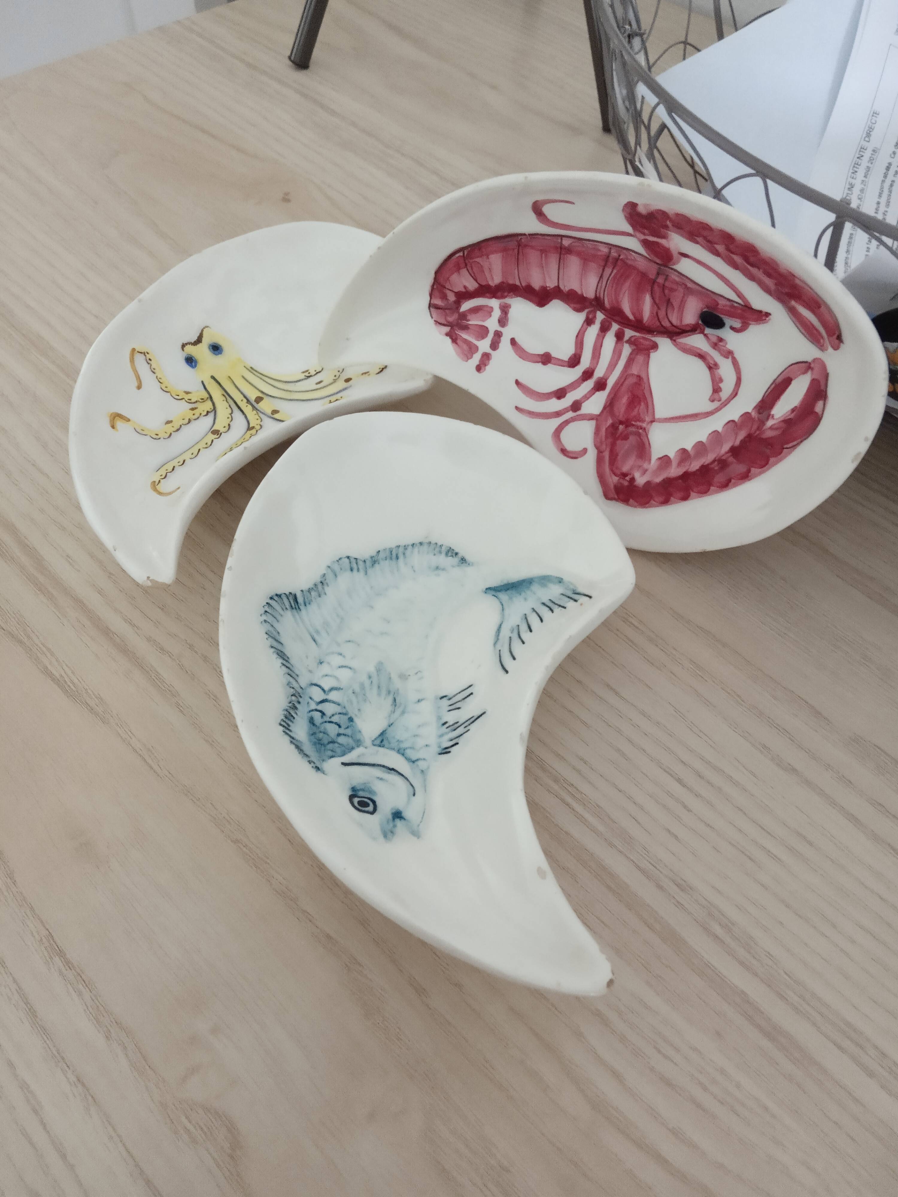 Lot de 3 plats apéritif.